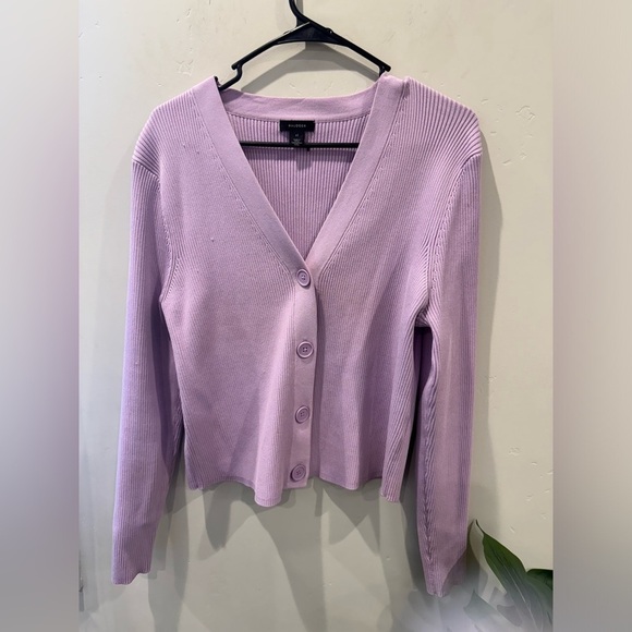 Halogen Purple Rib Cardigan used once Xl - Picture 4 of 6